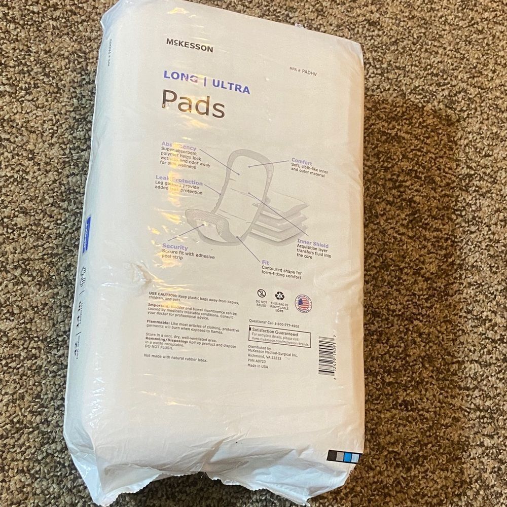 McKesson Long Ultra Pads New - Picture 4 of 7